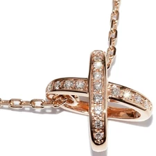 Chaumet K18pg Diamond Pendant Necklace Women Metallic One Size