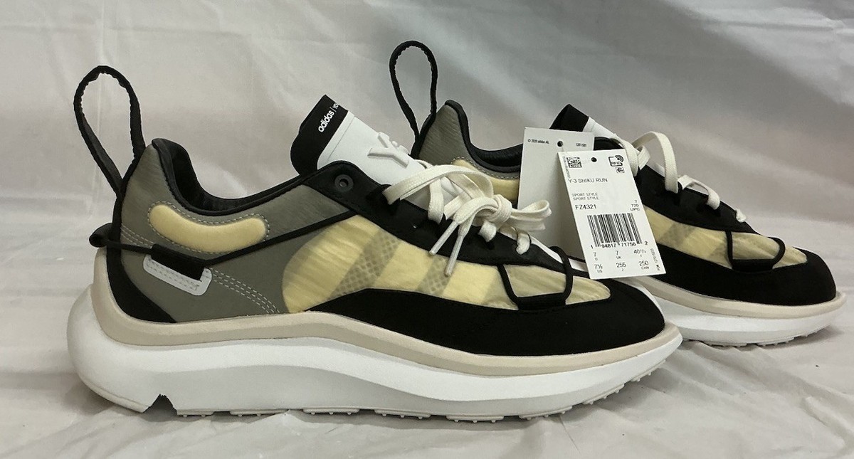 Size 7.5 - adidas Y-3 Shiku Run White Black for sale online | eBay