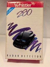New In Box Whistler 280 Radar Detector with Power Cord and Visor Clip Mount