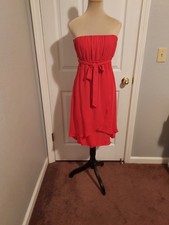 Forever 21 Women's Red Strapless Dress Size S/P, Lined, Excellent Condition