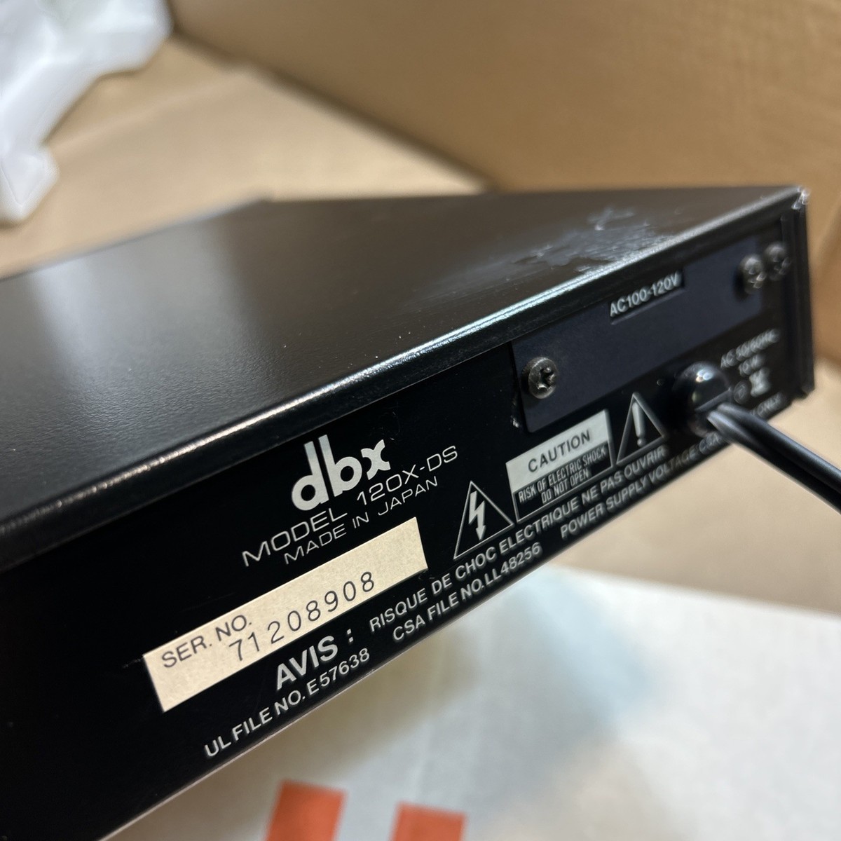 DBX 120X-DS Digital Series Subharmonic Synthesizer in Original Box