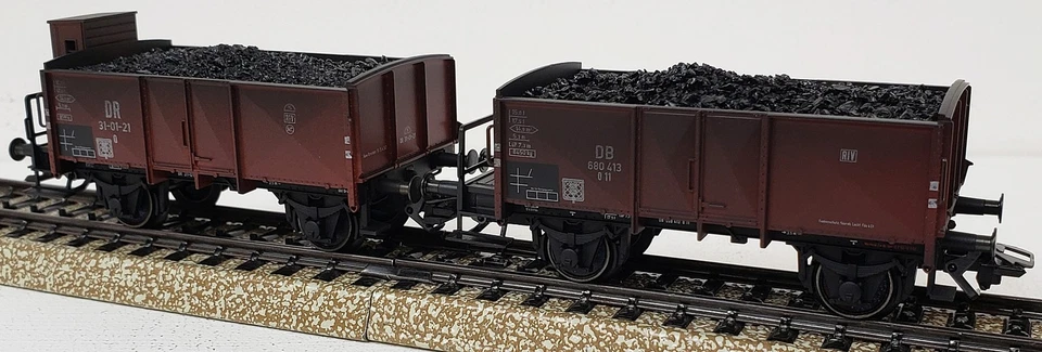 MARKLIN NEW #46030 German DR/DB Post WWII Era Weathered 10 Pieces Coal Car Set - Image 3 of 4