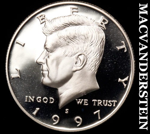 1997-S Kennedy Half Dollar- Silver- Choice Gem Proof Luster No Reserve #i9243