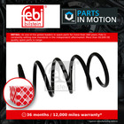 2x Coil Springs (Pair Set) fits FIAT 500 312 1.2 Rear 2007 on 169A4.000 Febi