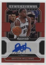 2022-23 Prizm Draft Picks Sensational Signatures Red /199 Bryson Williams Auto
