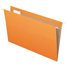 Pendaflex Recycled Legal Hanging Folders, Orange, 1/5 Cut, 25-Pack