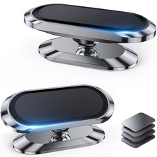   2-PACK  Magnetic phone holder for car, Super Strong Magnet  with 4 Metal Pl...