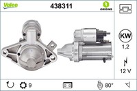 Anlasser Starter Valeo Origins - NEW O.E. Technologie 438311 12V FüR Toyota Aygo