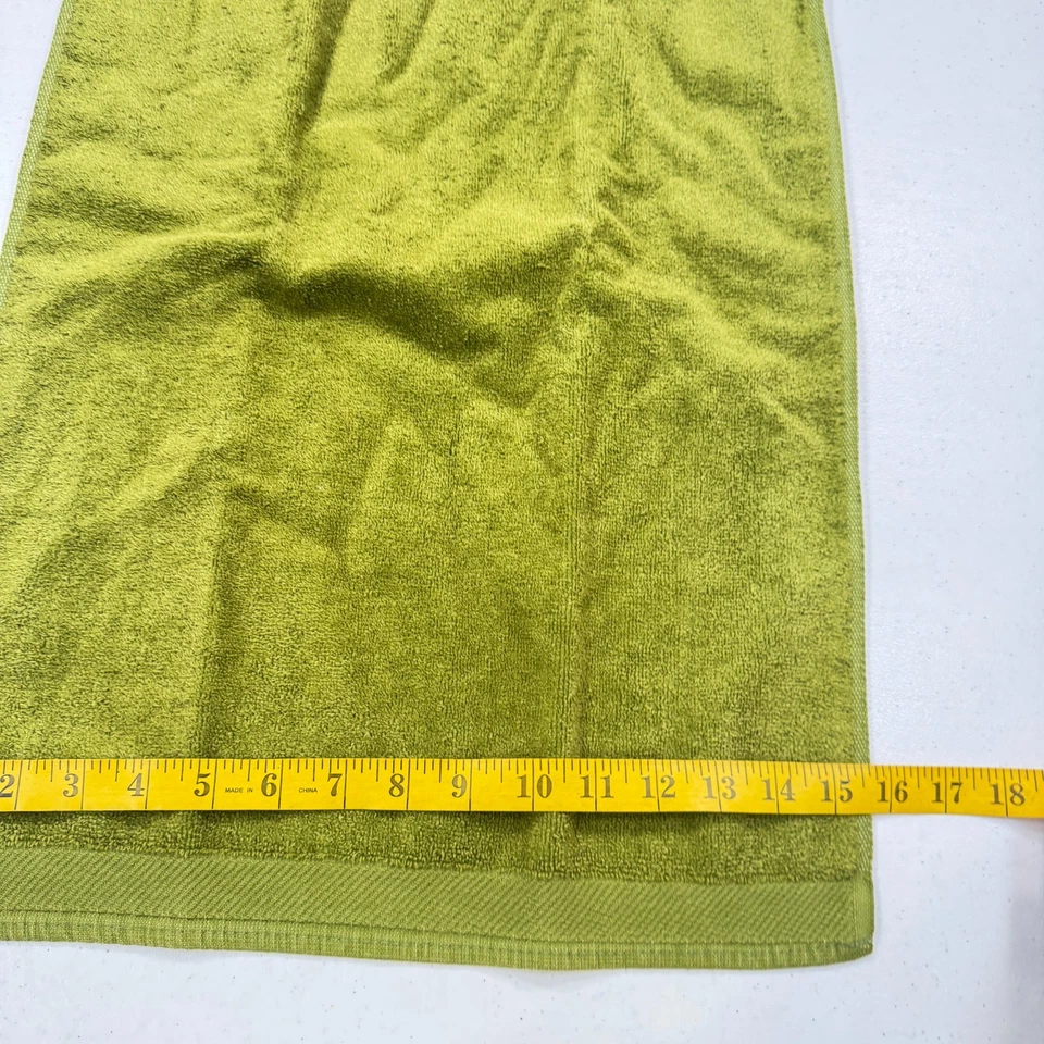 Toalla de mano vintage Sears Chartreuse verde rectángulo mcm Estados Unidos años 70 60 Foto 3 de 4