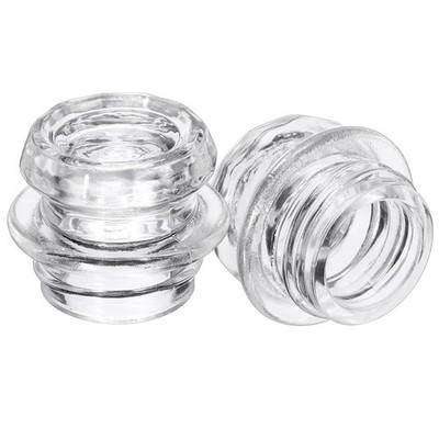 Hoowen 2 Pack Coffee Percolator Glass Top Replacement, Clear Small, 