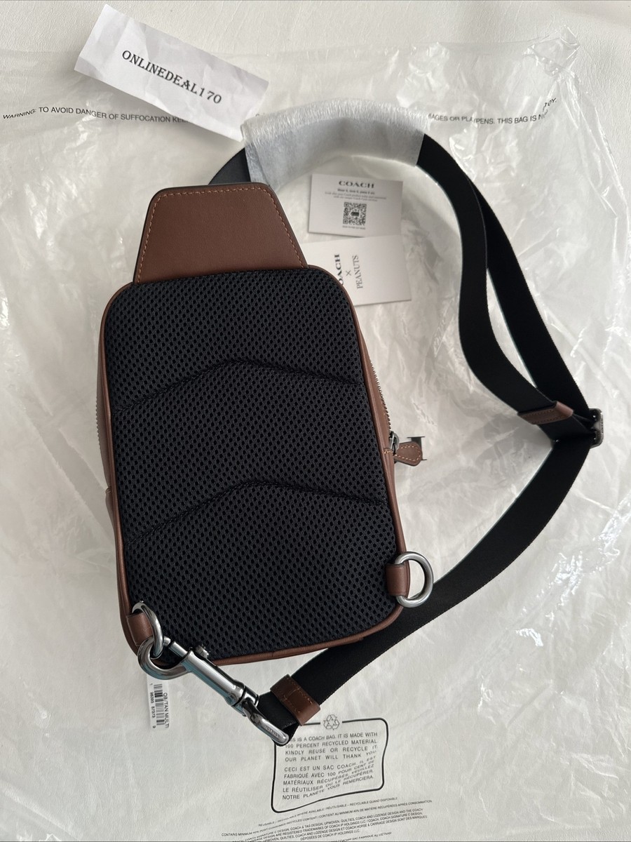 Coach X Peanuts Racer Sling Pack in Signature Canvas With Snoopy