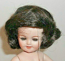 Vintage Imsco Doll Wig by World of Dolls 9-10" Dark Brown 10/11/22