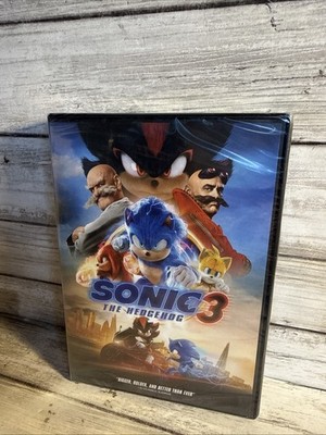 New! Sonic The Hedgehog 3 (DVD 2024) Sealed Ships Free Keanu Reeves As Shadow