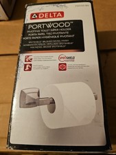 Delta Portwood Wall Mounted Pivot Arm Toilet Paper Holder Brushed Nickel NOB