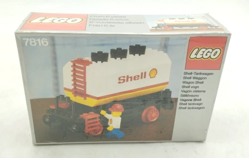 LEGO 7816 12V Shell Tanker Wagon MISB NEW 12V 4.5V Train Trains Railway
