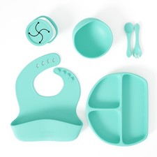 Led Weaning Infant Feeding Set in Green Color for Baby Solid Feeding - Food G...