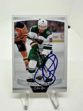 Jason Zucker Signed Autograph 2019-20 O-Pee-Chee Card #227 Wild Sabres Bruins