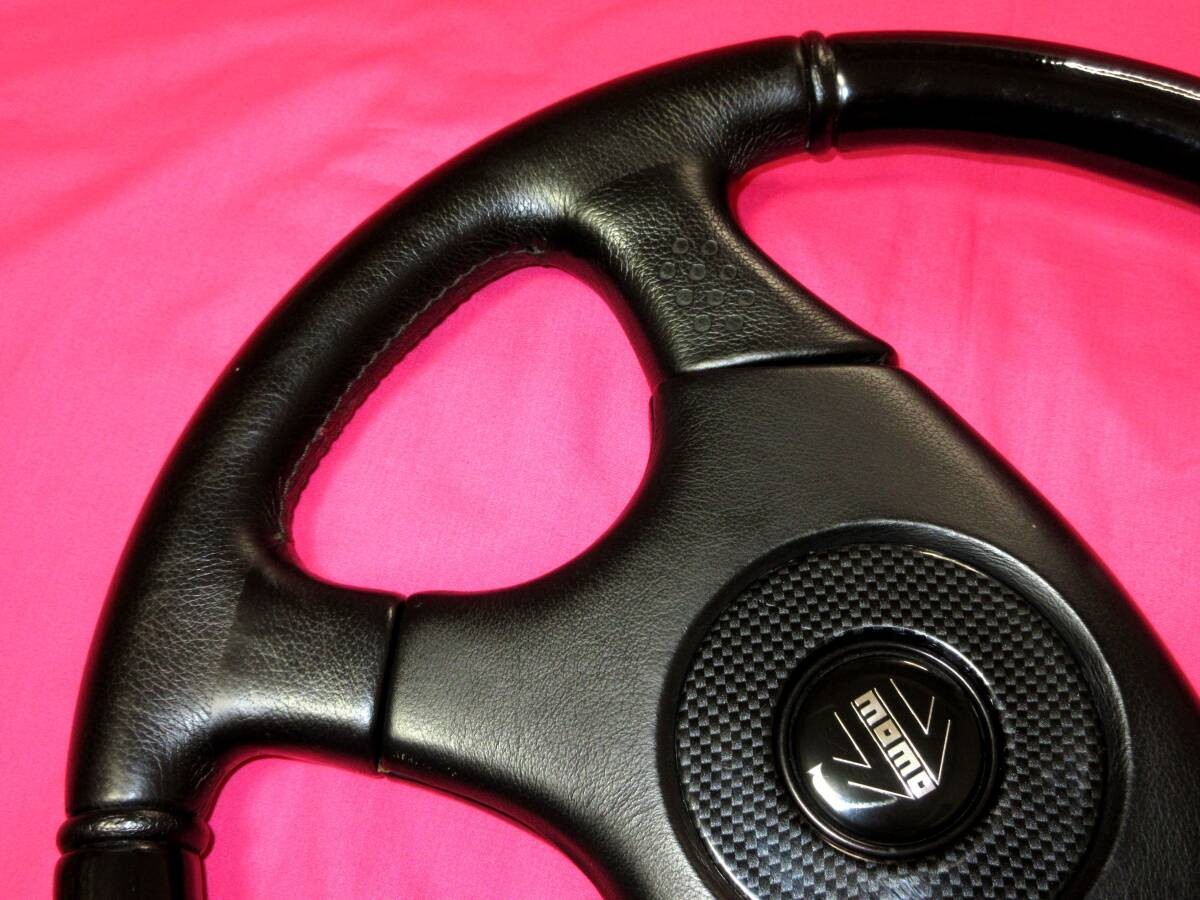 MOMO OLYMPIC 3 Steering Wheel 360mm Wood & Leather Vintage Ghibli