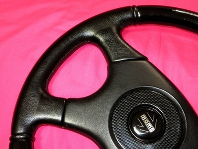 MOMO OLYMPIC 3 Steering Wheel 360mm Wood & Leather Vintage Ghibli