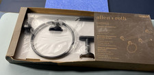 NEW Sealed 3 piece Bathroom Hardware Set Black 18"Towel Toilet Holder Allen Roth