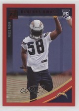 2018 Panini Donruss Rookie Press Proof Red Uchenna Nwosu #369 0b5