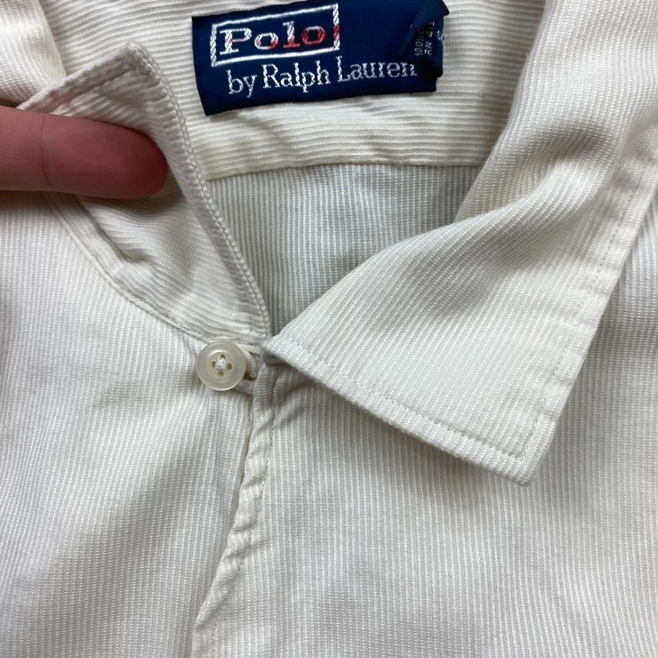 De Colección Polo Ralph Lauren Camisa de Campamento XL Beige Tostado Pony Cuello Lazo Caldwell Para Hombres Foto 3 de 4