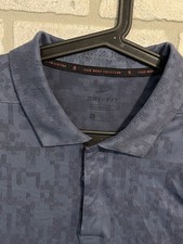 Tiger Woods / Nike Blue Digital Camo Golf Polo Dri-FIT Polo Shirt S/S