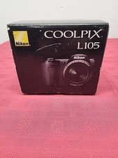 Nikon COOLPIX L105 12.1MP 15X Zoom Digital Camera In Box