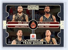 AS Monaco 2025-26 Contenders EuroLeague #9 Team Quads #/199