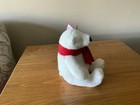 Coca Cola Coke White Polar Bear Plush Stuffed Animal Scarf 2012 w/ Tags Toy — photo 2