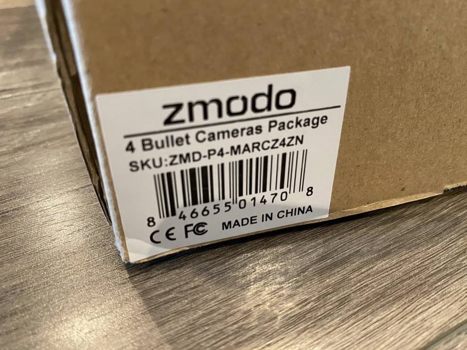 ZMODO DVR ZMD-DD-SBN8 + 4 Bullet Cameras Security System New (Open Box) - Image 3 of 4