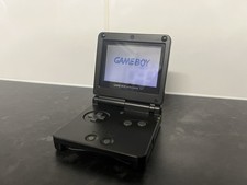 Nintendo Game Boy Advance SP Black AGS-001 with Charger New Battery Installed