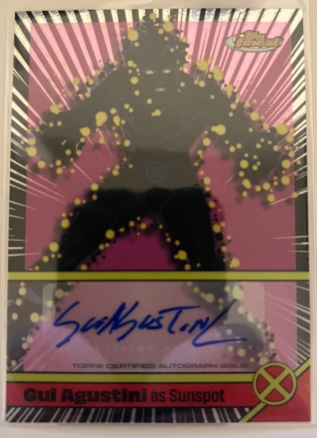 2025 Topps Finest X-Men '97 Gui Agustini Sunspot Voice Actor Auto #VA-GA