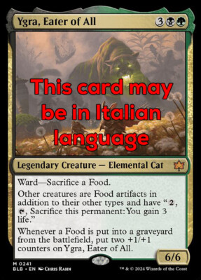 MTG YGRA, EATER OF ALL EXC - YGRA, CHE MANGIA OGNI COSA 241 - BLB