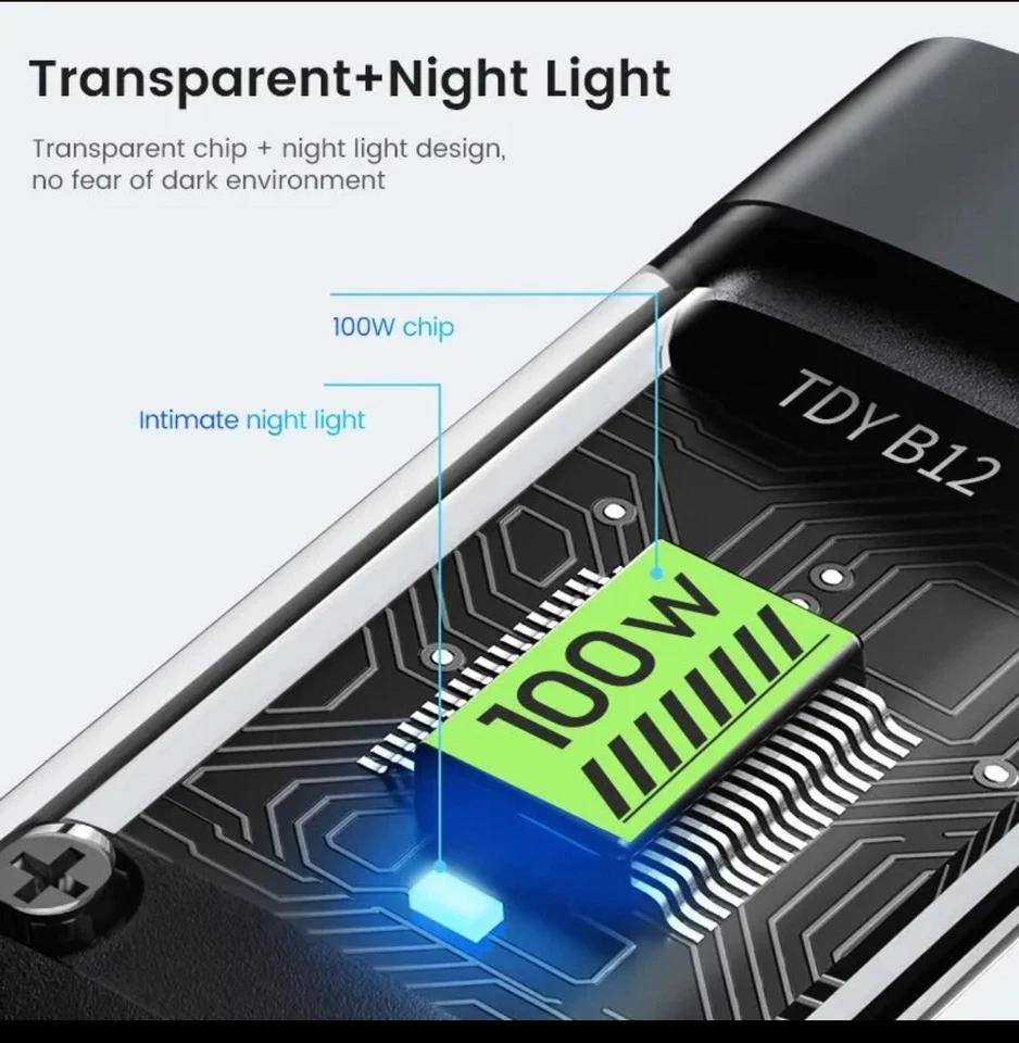 3-in-1 100W 5A Fast Charging USB To Type-C Micro Fast Charger Cable For iPhone 1 - Image 4 of 4