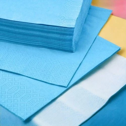 Servilletas de papel IKEA FANTASTISK absorben rápidamente 15 3/4x15 3/4" azul/paquete de 50 Foto 3 de 4