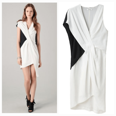 Helmut Lang Cross Tuck Crepe Silk Asymmetrical Hem Dress in Helmut Lang Cross Tuck Crepe Silk Asymmetrical Hem Dress in
