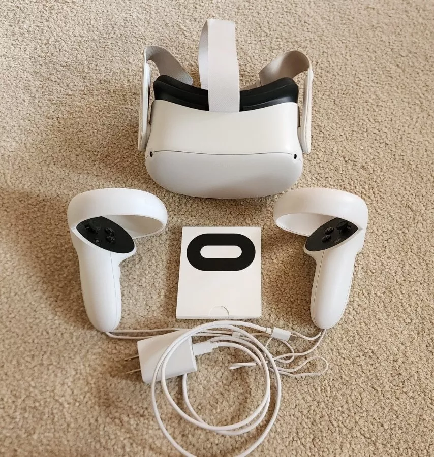 Meta Oculus   Quest 2 GB  VR Headset   White. Tested Check Photos