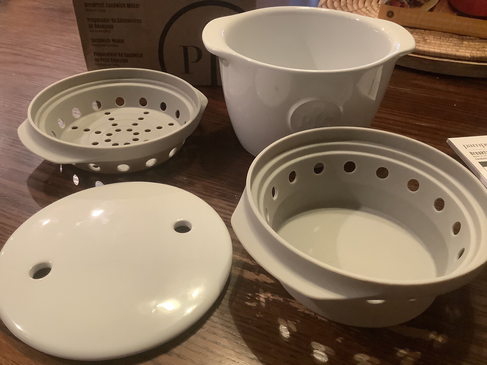 Pampered Chef Breakfast Sandwich Maker NEW OPENED BOX eBay