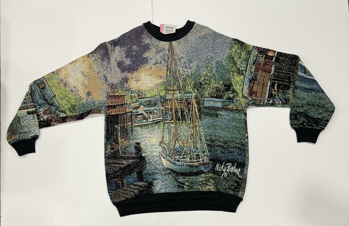 VTG Sugar Street Weavers Sweater Adult One Size AOP Tapestry