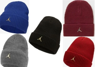 NEW NIKE AIR MICHAEL METAL JORDAN RIBBED CHUCKY BEANIE HAT CAP JUMPMAN MEN JORDA