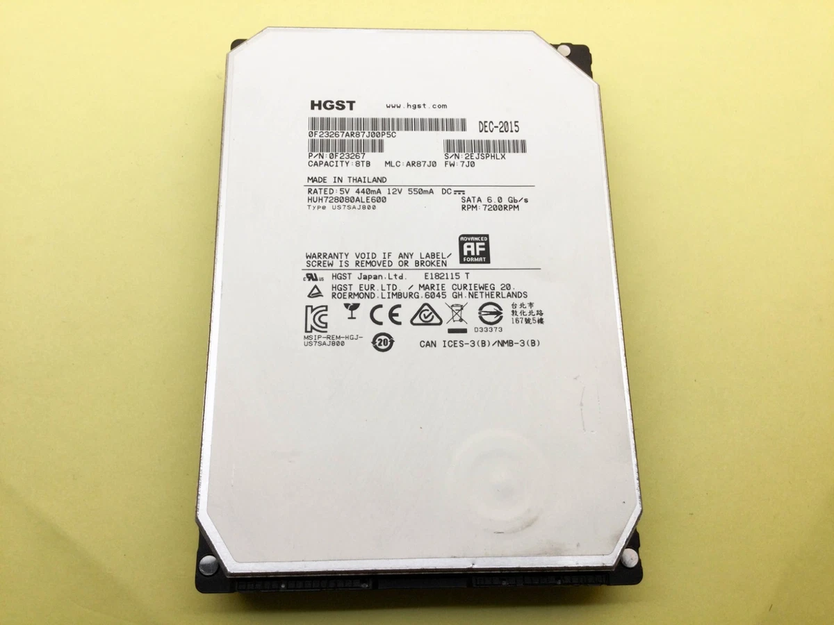 SATA III 8 TB HGST Internal Hard Disk Drives for sale | eBay