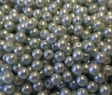 1,000 pcs Light Blue Loose Artificial Plastic Pearls 6mm Round Craft Beads
