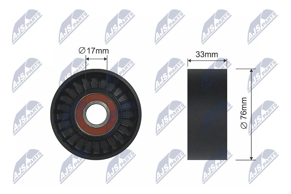 RNK-HY-515 NTY Deflection/Guide Pulley, V-belt for HYUNDAI,KIA