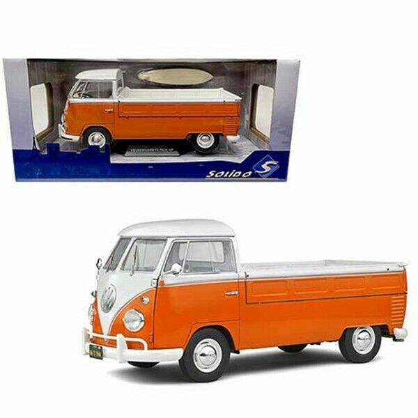 VW T1 Pick Up Bulli Pritsche 1950 Orange + Surf Solido S1806701 1/18 Volkswagen-image