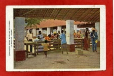 Animated postcard Congo BOMA - The Market (1924)