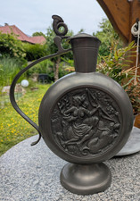 Ganz Gro&szlig;er Zinnkrug / Kanne   "mit Jagdmotiv " Hoch:  ca. 37cm