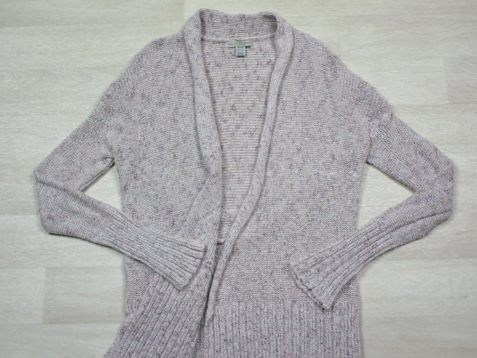 Suéter cardigã Love By Design assimétrico aberto frontal malha manga longa (XS) - Imagem 2 de 4