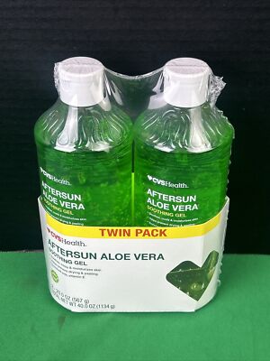 2 PK Aftersun Aloe Vera Soothing Gel 20 Oz Each