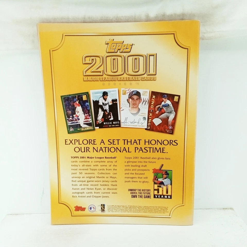 Tuff Stuff Topps Baseball Card Magazine February 2001 50 Years of Topps - Imagem 2 de 2